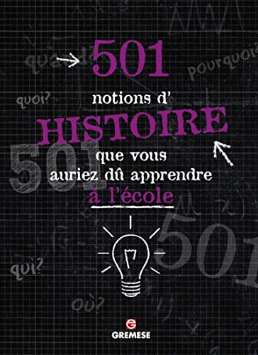 Stock image for 501 choses d'histoire que vous auriez d apprendre  l'cole for sale by Revaluation Books