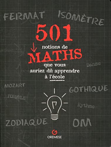 Beispielbild fr 501 notions de maths que vous auriez d? apprendre ? l'?cole zum Verkauf von Devils in the Detail Ltd