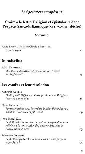 Stock image for Croire  la lettre : Religion et pistolarit dans l'espace franco-britannique (XVIIe - XVIIIe sicl (French Edition) for sale by Gallix