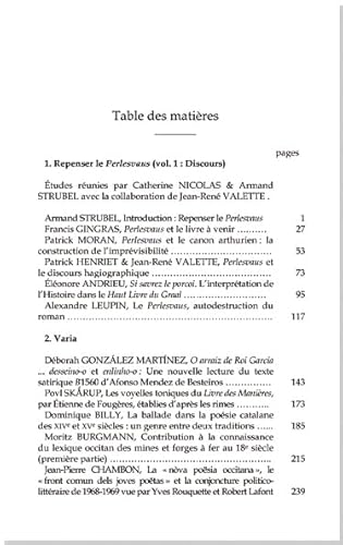 Beispielbild fr Revue des Langues Romanes Tome 118 n 1 Repenser le Perlesvaus (French Edition) zum Verkauf von Gallix