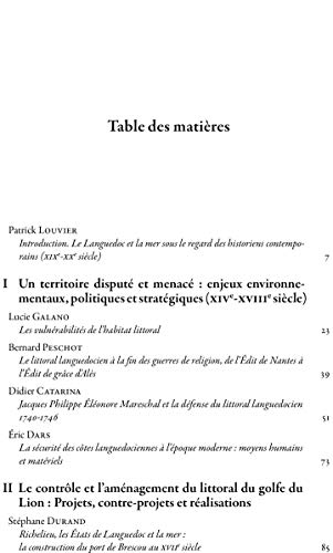 Beispielbild fr Le Languedoc et la mer (XIVe - XXe sicle) Nouvelle dition zum Verkauf von Gallix