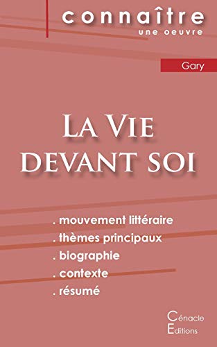 Stock image for Fiche de lecture La Vie devant soi de Romain Gary (Analyse littraire de rfrence et rsum complet) (French Edition) for sale by GF Books, Inc.