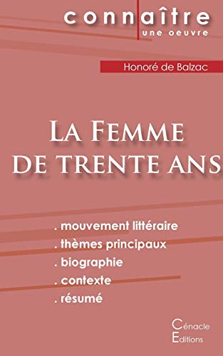 Imagen de archivo de Fiche de lecture La Femme de trente ans de Balzac (Analyse littraire de rfrence et rsum complet) a la venta por Blackwell's