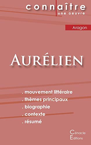 Beispielbild fr Fiche de lecture Aurlien de Louis Aragon (Analyse littraire de rfrence et rsum complet) (French Edition) zum Verkauf von GF Books, Inc.