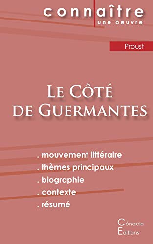 Stock image for Fiche de lecture Le Ct de Guermantes de Marcel Proust (Analyse littraire de rfrence et rsum complet) (French Edition) for sale by Big River Books
