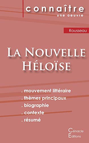 Beispielbild fr Fiche de lecture La Nouvelle Hlose de Jean-Jacques Rousseau (Analyse littraire de rfrence et rsum complet) zum Verkauf von medimops