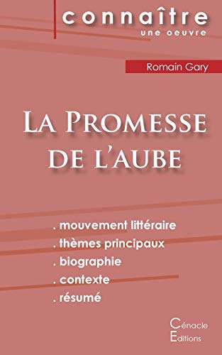 Imagen de archivo de Fiche de lecture La Promesse de l'aube de Romain Gary (Analyse littraire de rfrence et rsum complet) (French Edition) a la venta por Books Unplugged