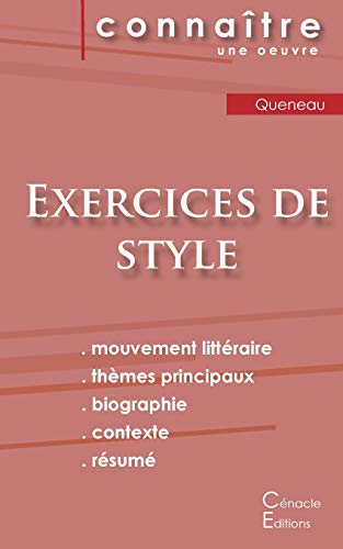 Stock image for Fiche de lecture Exercices de style de Raymond Queneau (Analyse littraire de rfrence et rsum complet) (French Edition) for sale by GF Books, Inc.