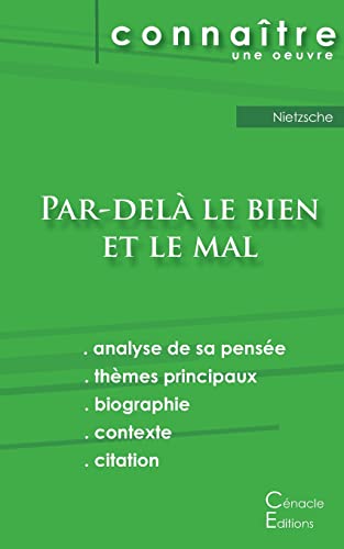 Stock image for Fiche de lecture Par-del le bien et le mal de Nietzsche (Analyse philosophique de rfrence et rsum complet) (French Edition) for sale by Books Unplugged