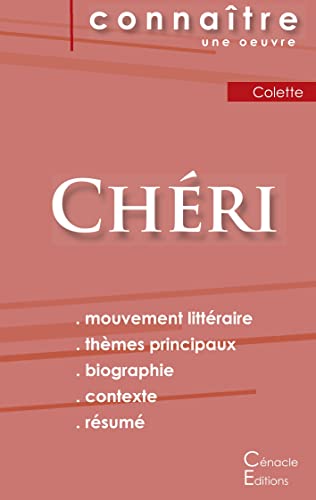 Stock image for Fiche de lecture Chri de Colette (Analyse littraire de rfrence et rsum complet) (French Edition) for sale by Books Unplugged