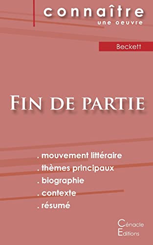Beispielbild fr Fiche De Lecture Fin De Partie De Beckett (analyse Littraire De Rfrence Et Rsum Complet) zum Verkauf von RECYCLIVRE