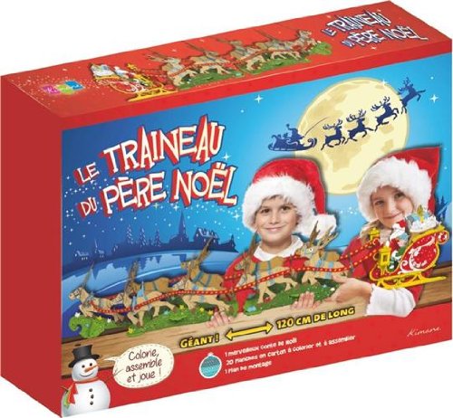 9782368080436: LE TRAINEAU DU PERE NOEL - COFFRET ASSEMBLE ET JOUE (Activits)