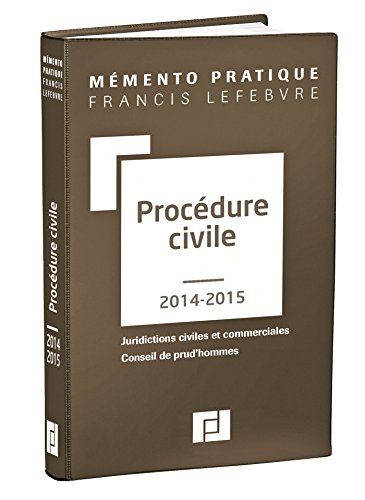 Imagen de archivo de Mmento Procdure civile 2014/2015: Juridictions civiles et commerciales - Conseil de prud'hommes a la venta por Ammareal