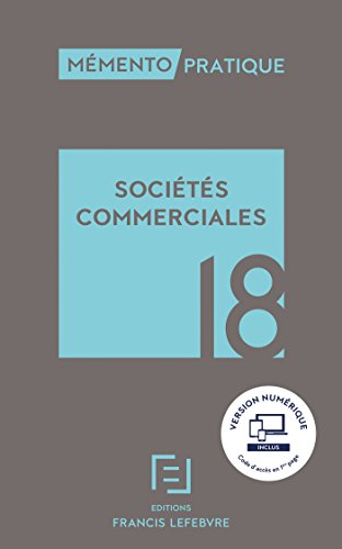 Stock image for MEMENTO SOCIETES COMMERCIALES 2018 for sale by Ammareal