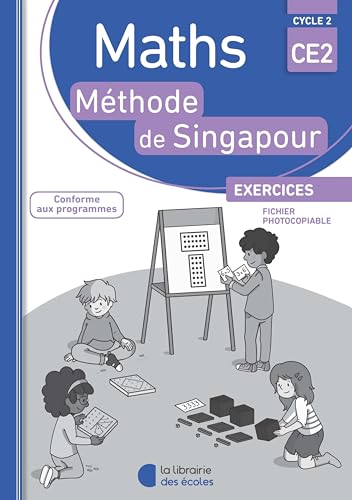 Beispielbild fr Maths CE2 Mthode de Singapour : Exercices, fichier photocopiable zum Verkauf von Revaluation Books