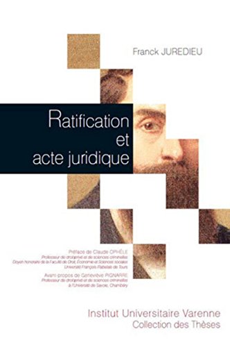 Stock image for Ratification et acte juridique Juredieu, Franck for sale by BIBLIO-NET