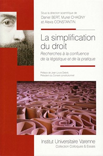 Beispielbild fr La Simplification du droit zum Verkauf von Ammareal