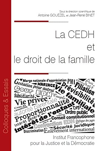 Stock image for La CEDH et le droit de la famille (Tome 127) Binet, Jean-Ren et Gouzel, Antoine for sale by BIBLIO-NET