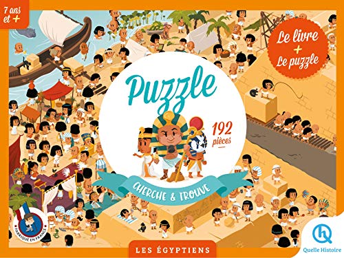 9782371046481: Puzzle Cherche et Trouve - Les gyptiens: Le livre + Le puzzle 192 pices