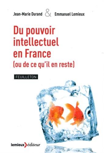 Beispielbild fr Du pouvoir intellectuel en France (ou de ce qu'il en reste) zum Verkauf von pompon