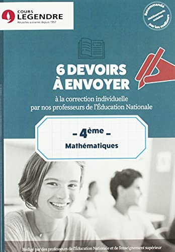 Stock image for 4me Mathmatiques 6 devoirs  envoyer: Devoirs  adresse  la correction for sale by medimops