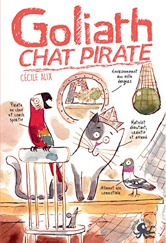 Beispielbild fr Goliath, chat pirate - Lecture roman jeunesse humour - Ds 8 ans zum Verkauf von Ammareal