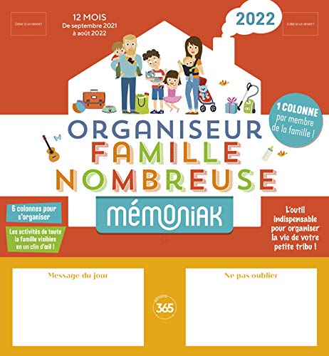 Beispielbild fr Organiseur familial Mmoniak spcial famille nombreuse 2021-2022 zum Verkauf von medimops