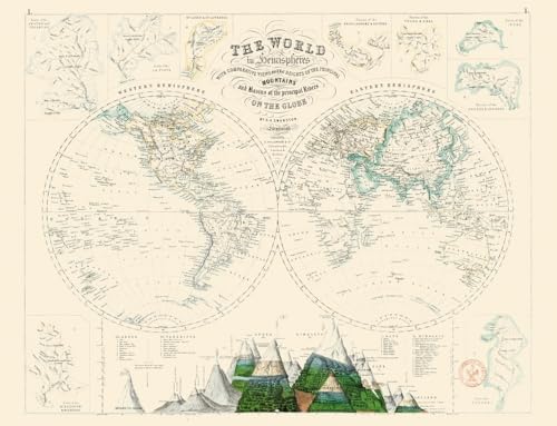 Stock image for Carte Le monde en hmisphres for sale by Gallix