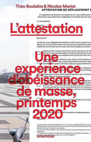 Beispielbild fr L'attestation: Une expérience d'obéissance de masse, printemps 2020 [FRENCH LANGUAGE - Soft Cover ] zum Verkauf von booksXpress