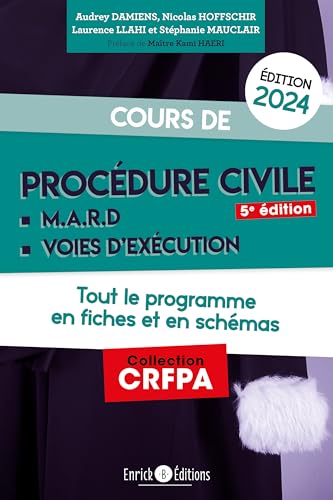 Stock image for Cours De Procdure Civile 2024 : Mard, Voies D'excution : Tout Le Programme En Fiches Et En Schmas for sale by RECYCLIVRE