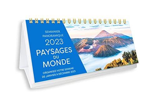 Beispielbild fr Semainier panoramique 2023 - Paysages du monde - 1 photo par semaine zum Verkauf von medimops