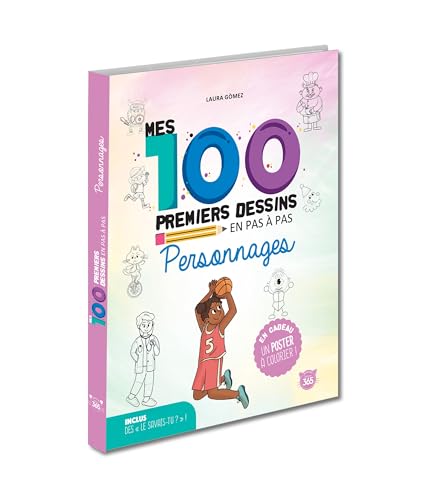 Beispielbild fr Personnages - Mes 100 premiers dessins en pas  pas zum Verkauf von Ammareal