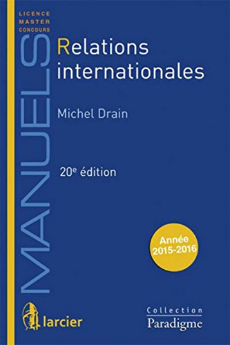 Imagen de archivo de Relations internationales a la venta por medimops