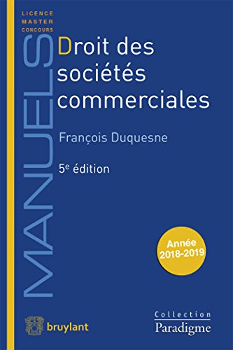 Imagen de archivo de Droit des socits commerciales a la venta por Ammareal