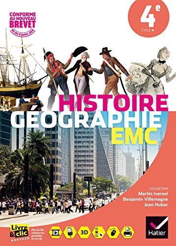 9782401021525: Histoire-Gographie Enseignement Moral et Civique 4e d. 2016 - Manuel de l'lve