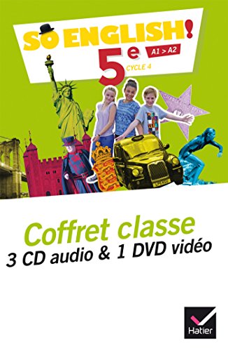 Beispielbild fr So English! - Anglais 5e d. 2017 - Coffret CD / DVD classe zum Verkauf von Gallix