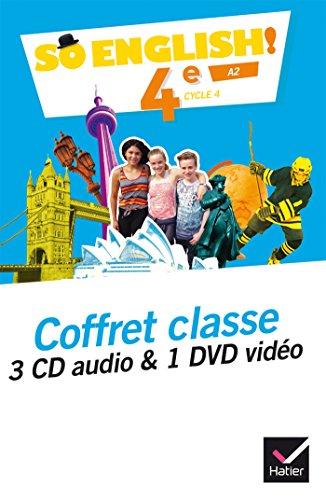 Beispielbild fr So English! - Anglais 4e d. 2017 - Coffret CD / DVD classe zum Verkauf von Gallix