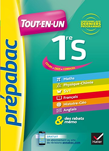 Beispielbild fr Tout-en-un, 1re S : Cours, Exos, Corrigs : Conforme Aux Derniers Programmes zum Verkauf von RECYCLIVRE