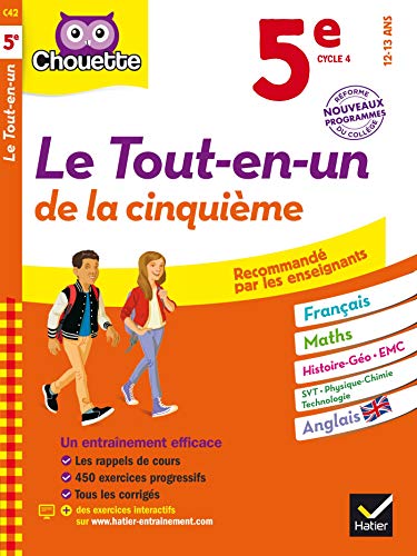 Beispielbild fr Chouette Le Tout en un 5e: cahier d'entranement et de rvision dans toutes les matires zum Verkauf von LeLivreVert