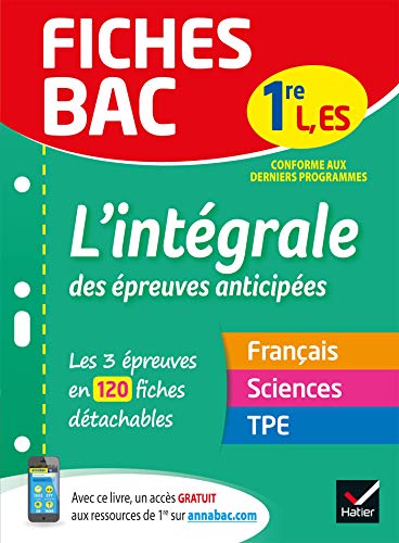 Beispielbild fr Fiches bac L'intgrale des preuves anticipes 1re ES/L: les trois preuves anticipes en 120 fiches de rvision Bednarek - Maitrepierre, Isabelle; Gaillard, Ccile; Perrot, Galle; Provost, Isabelle; Saulnier, Sophie et Semelin, Bruno zum Verkauf von BIBLIO-NET