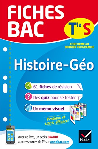 Stock image for Fiches bac Histoire-Gographie Tle S: fiches de rvision Terminale L, ES for sale by Ammareal