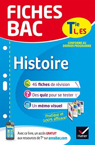 Beispielbild fr Fiches bac Histoire Tle L, ES: fiches de r vision Terminale L, ES (Fiches Bac (2)) zum Verkauf von WorldofBooks
