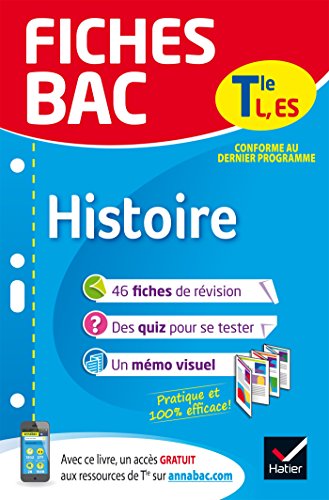 Stock image for Fiches bac Histoire Tle L, ES: fiches de rvision Terminale L, ES for sale by medimops