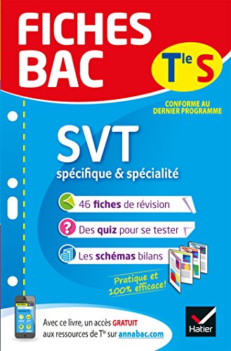 Stock image for Fiches bac SVT Tle S (spcifique & spcialit): fiches de rvision Terminale S for sale by Ammareal