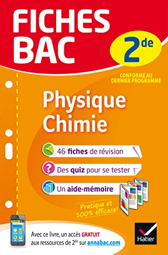 Beispielbild fr Fiches bac Physique-Chimie 2de: fiches de rvision Seconde zum Verkauf von Ammareal