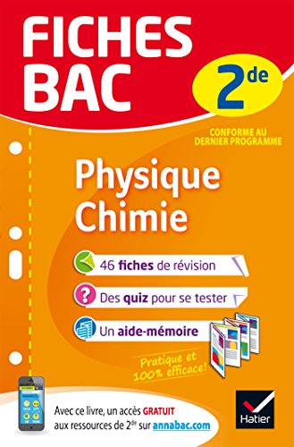 Stock image for Fiches bac Physique-Chimie 2de: fiches de rvision Seconde for sale by Ammareal