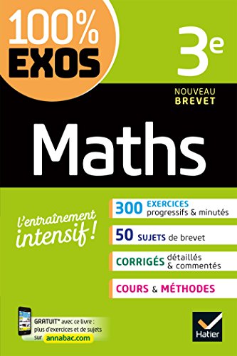 9782401044609: Maths 3e: exercices rsolus - Troisime