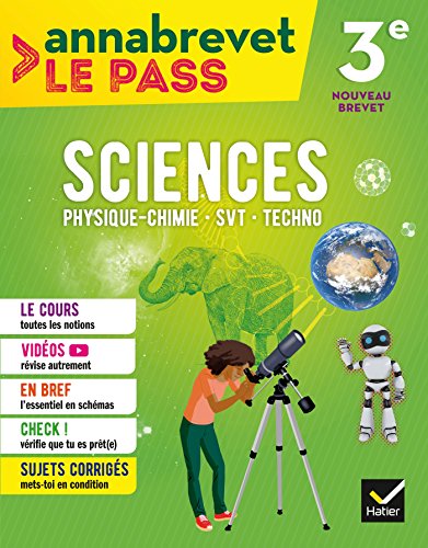 Stock image for Annabrevet Le Pass - Sciences 3e for sale by Ammareal