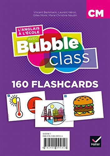 9782401045316: L'anglais  l'cole avec Bubble class CM: 160 flashcards