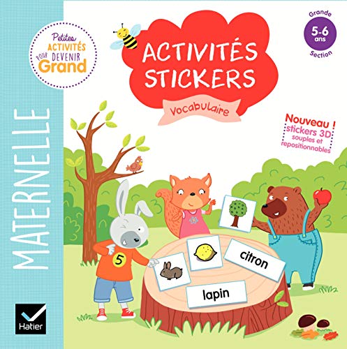 Imagen de archivo de Activits stickers - Vocabulaire Grande section a la venta por medimops